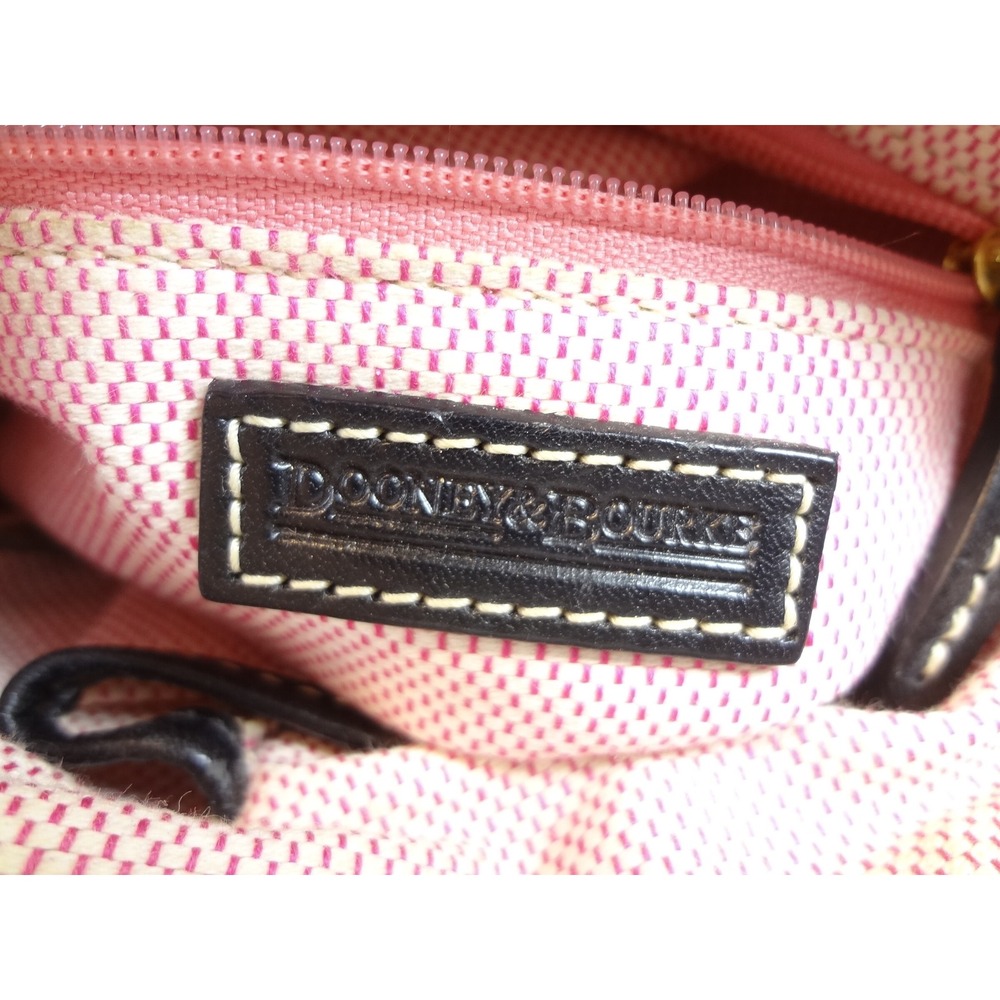 Dooney & Bourke Signature Letter Carrier Crossbody Small Grey Coated Canvas COA - Picture 7 of 7